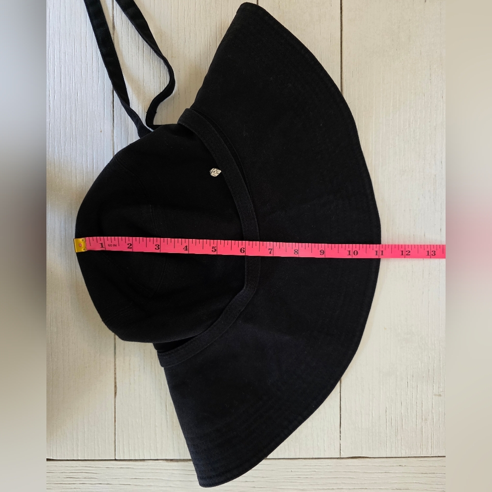 Helen Kaminski Australia 100% cotton Black One Size Hat - Picture 6 of 7